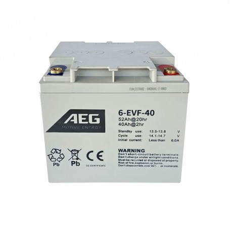 AEG 6-EVF-40-AG LEAD ACID 12V/52AH