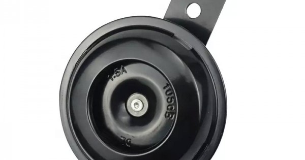 BikeIt Black Universal Horn – 12V 100dB, 70mm Diameter For Motorcycle Scooter